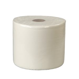 Chiffons d'essuyage non tissés en spunlace super absorbants, blancs, gaufrés, serviettes de nettoyage multi-usages, rouleaux géants - Product Image 2