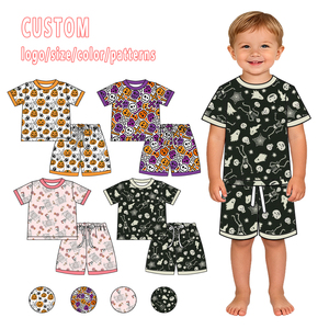 Nouveaux styles 2026 – Pyjamas de Noël en bambou pour enfants – Motifs personnalisés 2026 – Shorties 95 % bambou pour filles et garçons - Product Image 5