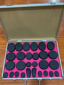 Giapponese massaggio con pietre calde 28 pz kit scatola di alluminio riscaldata - Product Image 5