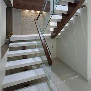 บันไดทรง U แบบร่วมสมัยทำจากโลหะสำหรับห้องนั่งเล่นและพื้นที่ห้องใต้หลังคา - Product Image 5