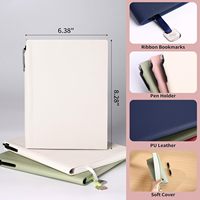 Carnet de notes A5 de luxe minimaliste en cuir PU grainé avec logo personnalisé pour cadeau d'entreprise et papeterie
