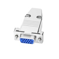 Conector VGA D-SUB con Contactos Niquelados y Carcasa Metálica para Reparación y Programación de ECU en Taller