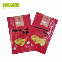 Sachets Mylar personnalisés imprimés à fermeture éclair pour aliments, sachets sous vide à trois soudures arrière, pour emballage de chips de plantain