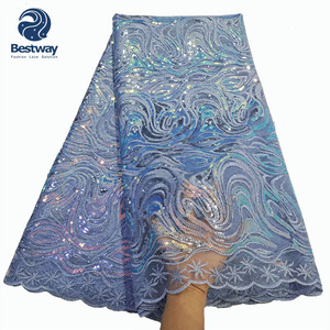 Tela de encaje bordado con Secuencia de encaje de red francesa Bestway para mujer - Product Image 3