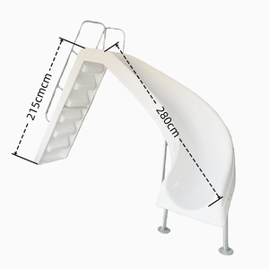 DAWSUN DS03 GRP <span class=keywords><strong>Fibre</strong></span> <span class=keywords><strong>de</strong></span> <span class=keywords><strong>verre</strong></span> poli moulé passerelle <span class=keywords><strong>piscine</strong></span> toboggan 189cm <span class=keywords><strong>de</strong></span> haut 280cm <span class=keywords><strong>de</strong></span> longueur 218cm <span class=keywords><strong>escalier</strong></span> pour famille arrière-cour - Product Image 5