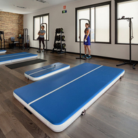 Tapis de gymnastique gonflable personnalisable de 6 à 10 m, imperméable en PVC, prix direct d'usine, tapis de gymnastique gonflable pour tumbling