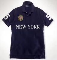 Polo Homme CityTops de Haute Qualité en Tricot avec Logo Brodé Personnalisé Respirant New York Décontracté