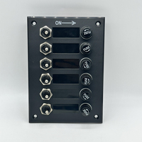 Panneau de commutation à bascule SPST 3/6 voies DC12V ON-OFF avec porte-fusible, tableau de commande de circuit pour camion, moto, bateau, camping-car