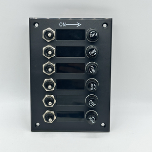 Panel de interruptores de palanca SPST de 3/6 vías DC12V ON-OFF con portafusibles, tablero de control de circuito <span class=keywords><strong>para</strong></span> camión, motocicleta, barco, RV - Product Image 3