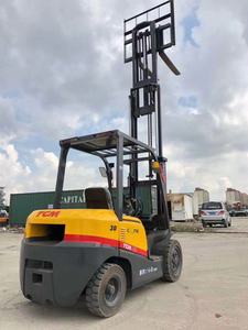 Chariot élévateur d'occasion TCM 3 tonnes FD25T3, moteur diesel d'occasion, chariot élévateur à fourche à haute efficacité, manutention de matériaux d'entrepôt, compétitif - Product Image 2