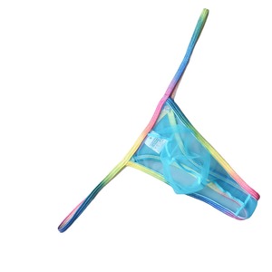 Ropa Interior <span class=keywords><strong>Gay</strong></span> para Hombre, Sexy, de Malla Elástica, con Estampado de Arcoíris, Cintura Baja, Transparente, sin Costuras - Product Image 5