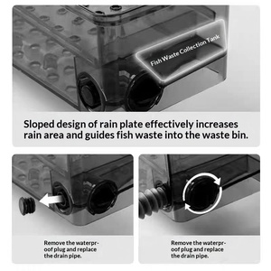 Jeneca XP36 Ultra Amélioré, Grand Aquarium Multifonctionnel en Plastique, Boîte <span class=keywords><strong>de</strong></span> Filtration Murale Économe en Énergie avec Cascade SUNSUN - Product Image 3
