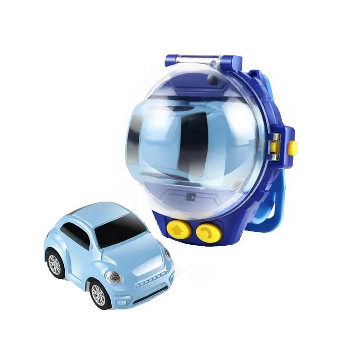 Sıcak satış kol saati uzaktan kumanda araba Mini saatler alaşım araba şarj edilebilir 2.4G RC araba oyuncak çocuklar için