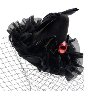 Halloween Cosplay Black Witch Lolita Hair Clip Accesorios Demon Eyeballs Bat Wings Veil Top Hat <span class=keywords><strong>para</strong></span> Festival Party Props - Product Image 6
