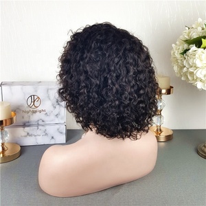 วิกผมหยิกสั้นแบบ Pixie Cut  13*4 Lace Frontal  <span class=keywords><strong>ผม</strong></span>แท้บราซิล 100% จาก Aliexpress สำหรับผู้หญิงผิวสี - Product Image 5
