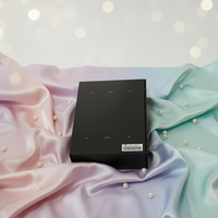 Boîte cadeau noire à double compartiment, étui robuste pour petits cadeaux, finition mate élégante, personnalisable, légère et portable