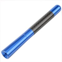Antenne de réglage de voiture 12cm Kits de décoration en aluminium et Fiber de carbone cinq couleurs longue taille avec raccords