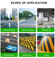 Peinture de marquage routier en acrylique de qualité supérieure pour extérieur, revêtement de surface routière pour signalisation routière, vente en gros