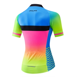 Pro Team manga corta MTB <span class=keywords><strong>bicicleta</strong></span> Jersey personalizado mujer ciclismo <span class=keywords><strong>ropa</strong></span> personalizada <span class=keywords><strong>ropa</strong></span> <span class=keywords><strong>deportiva</strong></span> para ciclismo - Product Image 2