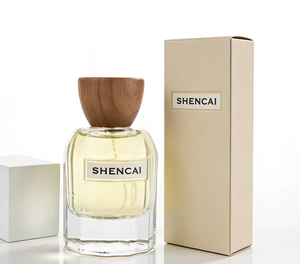 Fragancia 2026 de Lujo, Botella de Perfume Transparente de 50ml/100ml con Ventana y Etiqueta, Cilindro Tallado, Pulverizador y Tapa de <span class=keywords><strong>Zamak</strong></span> - Product Image 1