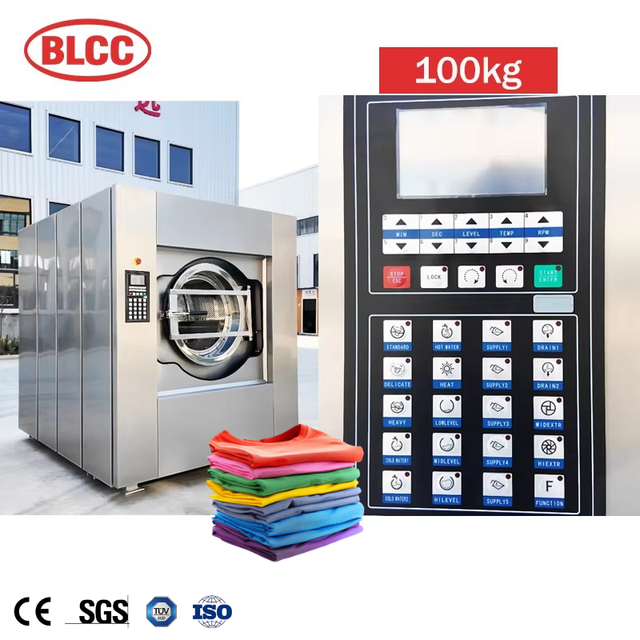 High Quality Industrial 100kg Laundry Washing Machine for Heavy Duty Washer Extractor Stainless Steel