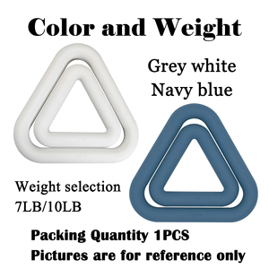 Logo personnalisé Antidérapant <span class=keywords><strong>Triangle</strong></span> Silicone Poids Haltère pour Corps Pilates Yoga Fitness - Product Image 4