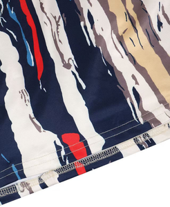 Abito Aderente da Donna e Abito Midi Stampato con Scollo a V, Vita Alta Naturale, Orlo Dritto, per Cocktail Party Estivo - Product Image 5