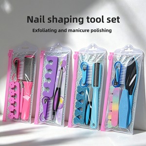 6 in 1 Manicure Pedicure Kit Portable <strong>Nail</strong> Care Tools Set with <strong>Nail</strong> File Buffer Cuticle Pusher <strong>Foot</strong> Callus Remover <strong>Nail</strong> <strong>Clipper</strong> - Product Image 1