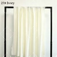 Tissu brut en soie de lait Muwei, rideau drapé ton neutre pour la décoration de toile de fond de mariage