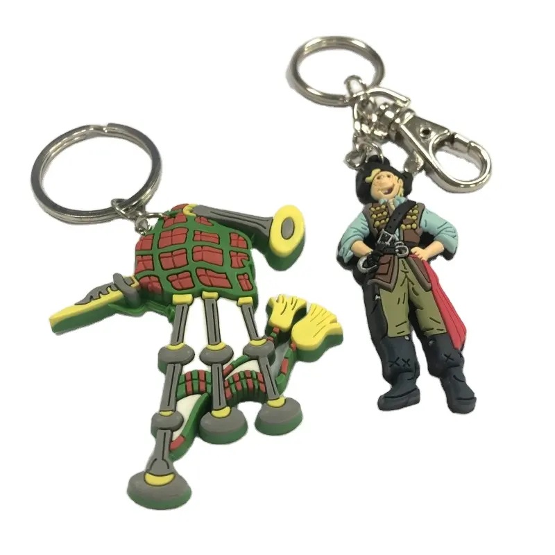 Hot Sale Custom 2D 3D Tierform Soft Pvc Schlüssel bund Gummi Sport Schlüssel anhänger Logo Schlüssel ring für Geschenk