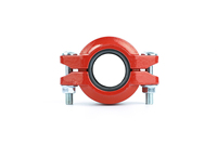 WFHSH Nouvelle Raccord de Tuyauterie en Fonte Ductile pour Lutte Contre l'Incendie, Couplage Rigide 1-1/2" pour Raccords de Tuyauterie