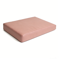 Lit pour chat et chien Yang Yang Pet Tech en tissu, luxueux, rose, rectangulaire, amovible, lavable, antidérapant, avec mousse à mémoire de forme