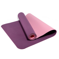 Yeway Tapis Thảm Tập Yoga Tập Thể Dục Tại Nhà Có Logo Tùy Chỉnh Thảm Yoga TPE Hai Lớp 6Mm Tái Chế Tự Nhiên Thân Thiện Với Môi Trường