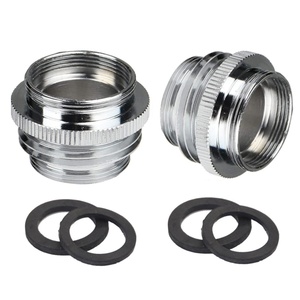 Adaptador de grifo de cocina macho de 55/64 pulgadas con aireador a conector de rosca GHT3/4 para manguera de jardín y adaptador de grifo multi-rosca - Product Image 6