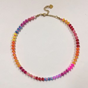 Zooying Adjustable <strong>Boho</strong> <strong>Necklace</strong> Gold Plated Stainless Steel Chain Genuine Stone Beads Layered Jewelry for Women Gift - Product Image 6