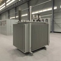 Transformador trifásico de baja pérdida, anticorrosión, para exteriores, con tanque corrugado y lleno de aceite, para nuevas energías y conexión a red.