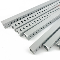 Goulotte de câblage isolée en PVC ignifuge grise 40*100, raccords de goulotte de câblage solide et flexible avec accessoires de gestion de câbles à fentes