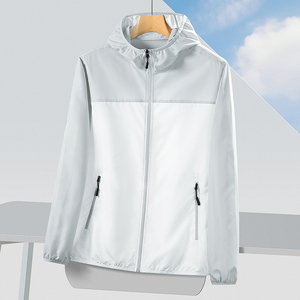 Ropa de Protección Solar Fina Anti-UV UPF50 para Mujer, con Capucha, de Seda de Hielo, para Pesca, con Logotipo Personalizado - Product Image 1