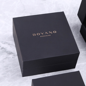 Boîte à bijoux personnalisée Boyang avec logo, en similicuir et papier, pour bagues - Product Image 6