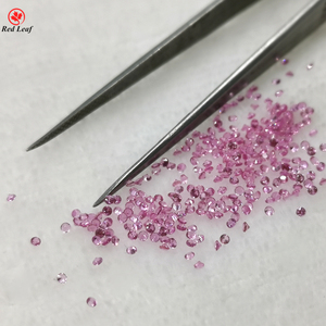 Redleaf Jewelry Loose Gem stone Synthetic Corundum 2 # &lt;span class=keywords&gt;&lt;strong&gt;Ruby&lt;/strong&gt;&lt;/span&gt; Round 1mm-4mm Größen bereich Natürlich aussehender künstlicher Edelstein - Product Image 3