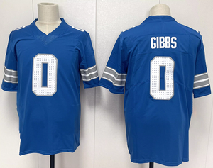 Großhandel genähte American Football Trikots Neue Saison #16 Goff #0 Gibbs #1Williams Detroit Lions Stick trikots - Product Image 3