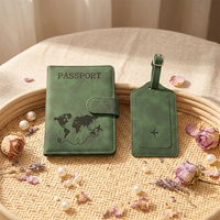 Ensemble Cadeau d'Affaires de Luxe Personnalisé : Porte-Passeport et Étiquette de Bagage avec Blocage RFID – Accessoires de Voyage en Gros