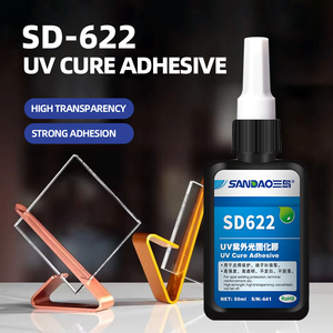 Colle UV transparente à faible viscosité, séchage rapide, sans blanchiment, sans embulement, adhésif pour fixation de composants électroniques en PC, PMMA et plastique. - Product Image 2