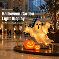 Decoración de Halloween para Exteriores, Linterna de Fantasma, Luz de Calabaza, para Jardín, Parque Temático, Festival