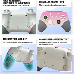 Controller di Gioco Wireless Pro per <span class=keywords><strong>Switch</strong></span> con Luce RGB, Motore di Vibrazione e Design Ecologico - Product Image 3