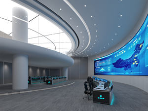 モダンなモジュラーオフィスワークステーション中国の新しい制御室コンピュータコンソールの新しい制御センターコンソールソリューション - Product Image 3