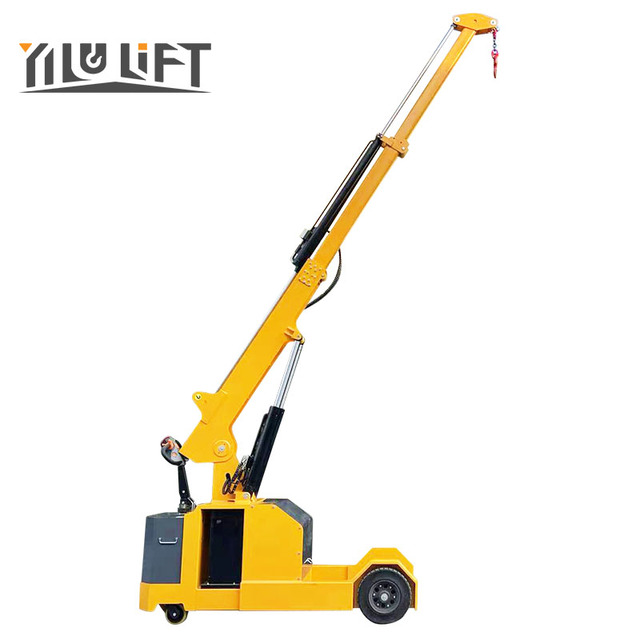 Jib Crane Low-Profile Floor Crane with Overload Protection for Workshop.