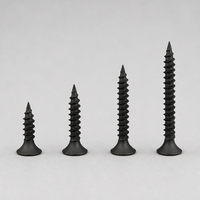 Vis autoperceuses en acier au carbone métrique à finition noire pour cloisons sèches, à faible MOQ, haute résistance, avec capuchon de 10 mm, pour bois et plâtre