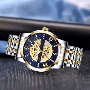 Reloj De Hombre นาฬิกาธุรกิจ,นาฬิกากลไกอัตโนมัติระดับไฮเอนด์ OEM แบบกำหนดเองสำหรับนักธุรกิจ
