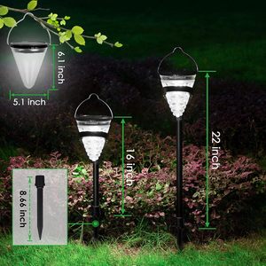 Lámpara LED Decorativa para Jardín 3 en 1, Lámpara de Camino para Exteriores, IP65 Impermeable, de Pared, con Energía Solar, para Caminos, Patios y Jardinería - Product Image 6